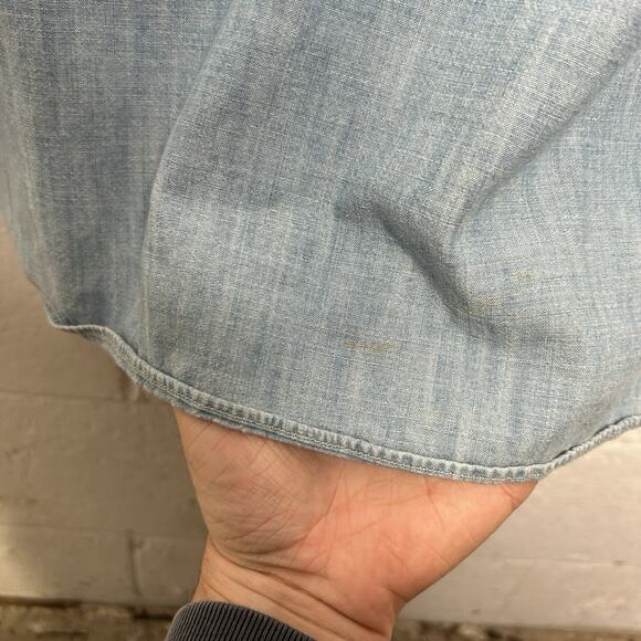 Vintage Polo Ralph Lauren Denim "Stenciled" Button Down Long-Sleeve - Picture 9 of 9